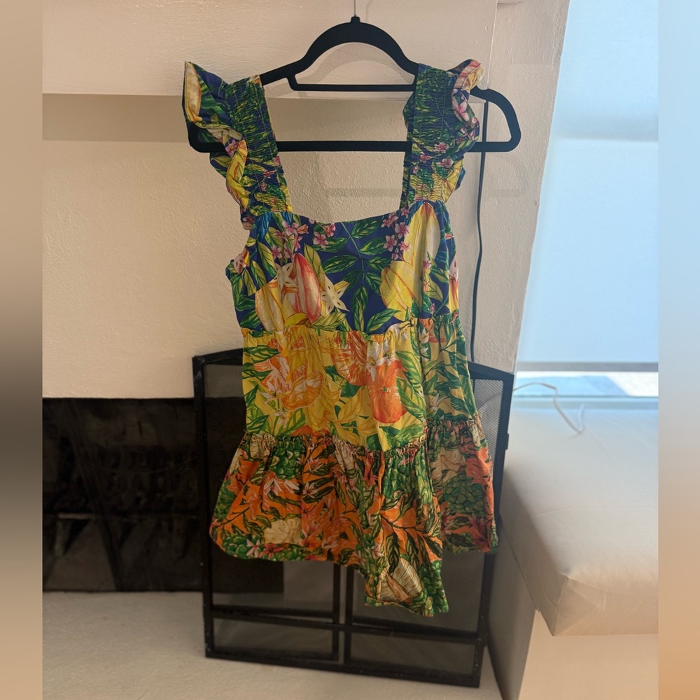 Floral Ruffle Strap Dress - FARM RIO